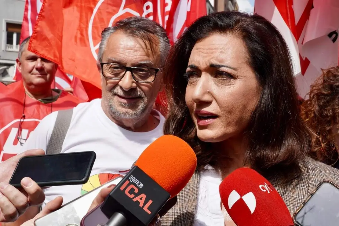 Manifestaci&oacute;n del 1&ordm; de Mayo convocada por UGT y CCOO en Le&oacute;n