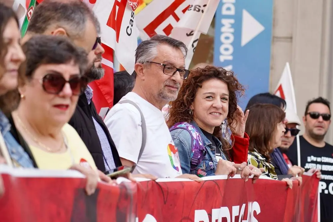Manifestaci&oacute;n del 1&ordm; de Mayo convocada por UGT y CCOO en Le&oacute;n
