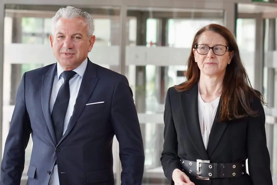 La directora general de Aeropuertos de Aena, Elena Mayoral y el delegado del Gobierno, Nicanor Sen, se re&uacute;nen con el presidente de la Diputaci&oacute;n de Le&oacute;n, Gerardo &Aacute;lvarez Courel, y el vicepresidente, Roberto Aller