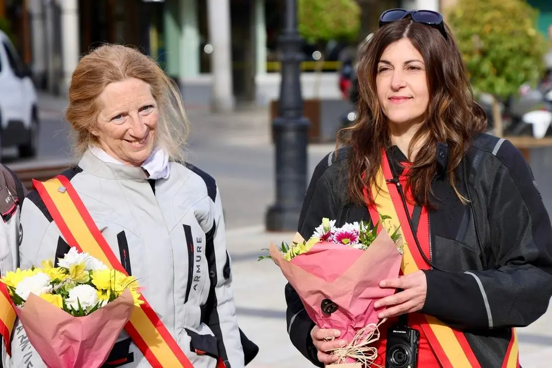 Celebraci&oacute;n de una misa y un acto de bendici&oacute;n de cascos con motivo de la VIII Concentraci&oacute;n Internacional Madonna de los Centauros, que se celebra en La Ba&ntilde;eza