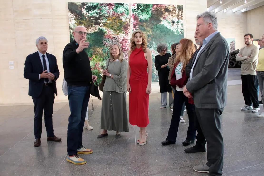 La viceconsejera de Acci&oacute;n Cultural, Mar Sancho, asiste a la presentaci&oacute;n de las nuevas exposiciones del Museo de Arte Contempor&aacute;neo de Castilla y Le&oacute;n