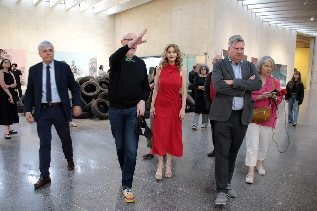 La viceconsejera de Acci&oacute;n Cultural, Mar Sancho, asiste a la presentaci&oacute;n de las nuevas exposiciones del Museo de Arte Contempor&aacute;neo de Castilla y Le&oacute;n