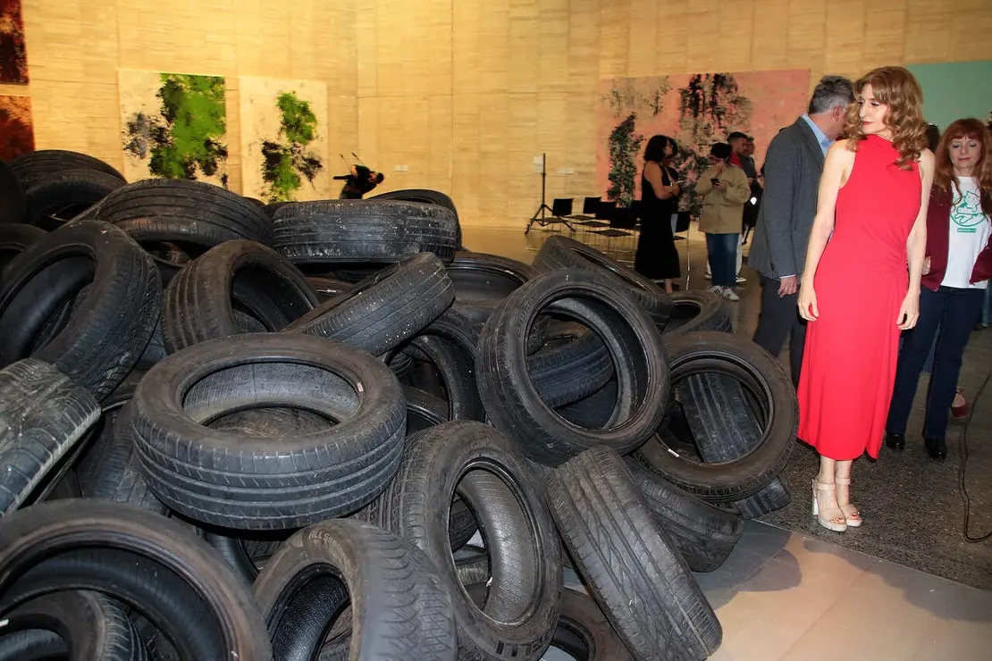 La viceconsejera de Acci&oacute;n Cultural, Mar Sancho, asiste a la presentaci&oacute;n de las nuevas exposiciones del Museo de Arte Contempor&aacute;neo de Castilla y Le&oacute;n