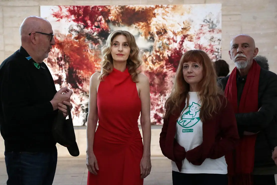 La viceconsejera de Acci&oacute;n Cultural, Mar Sancho, asiste a la presentaci&oacute;n de las nuevas exposiciones del Museo de Arte Contempor&aacute;neo de Castilla y Le&oacute;n