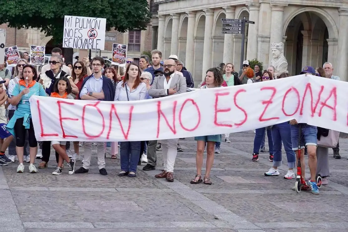 La plataforma contra la planta de biomasa de Puente Castro en Le&oacute;n se manifiesta contra el proyecto