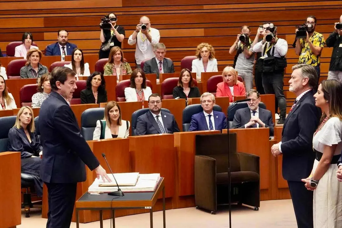Toma de posesi&oacute;n de Alfonso Fern&aacute;ndez Ma&ntilde;ueco como presidente de la Junta de Castilla y Le&oacute;n.