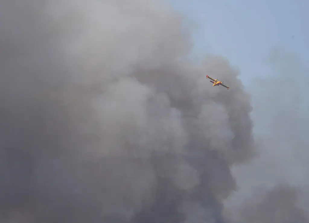 Incendio en la localidad de San Vicente de Arganza (Le&oacute;n)