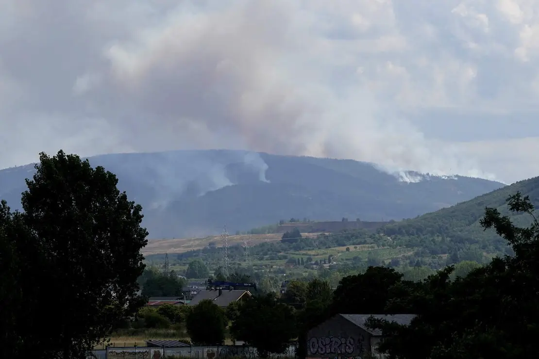 Incendio en el municipio de Congosto (Le&oacute;n)