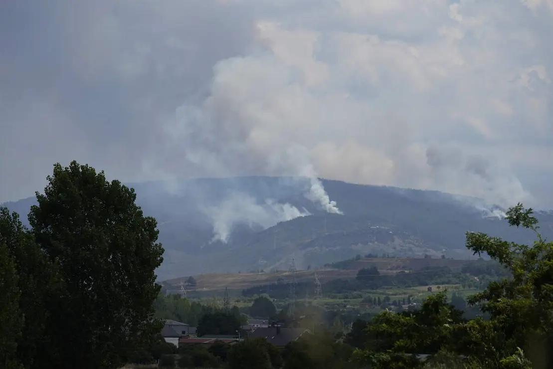 Incendio en el municipio de Congosto (Le&oacute;n)