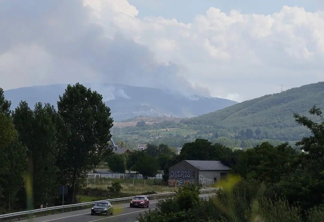 Incendio en el municipio de Congosto (Le&oacute;n)