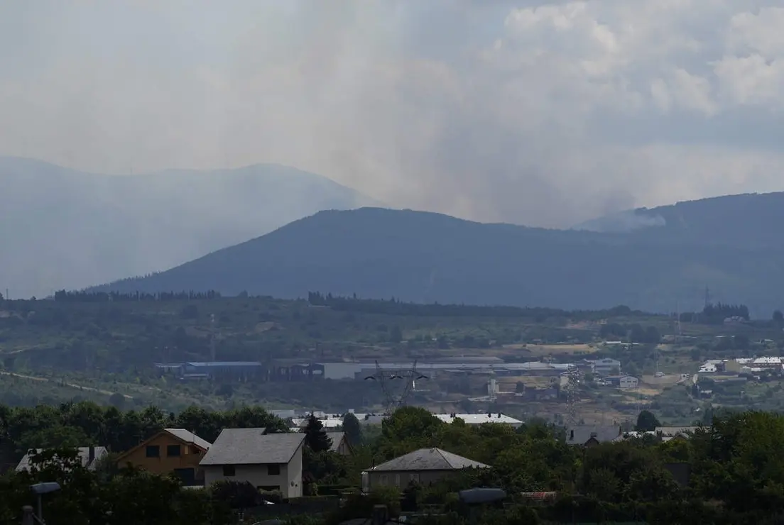 Incendio en el municipio de Congosto (Le&oacute;n)