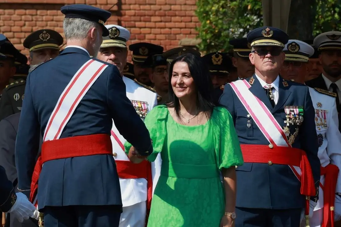 Acto de entrega de los Reales Despachos de Sargento a la XXXIV promoci&oacute;n de la Academia B&aacute;sica del Aire y del Espacio, que est&aacute; presidido por el rey Felipe VI. Acuden al acto el presidente de la Junta, Alfonso Fern&aacute;ndez Ma&ntilde;ueco, el de las Cortes de Castilla y Le&oacute;n, Francisco V&aacute;zquez y el delegado del Gobierno, Nicanor Sen, entre otras autoridades