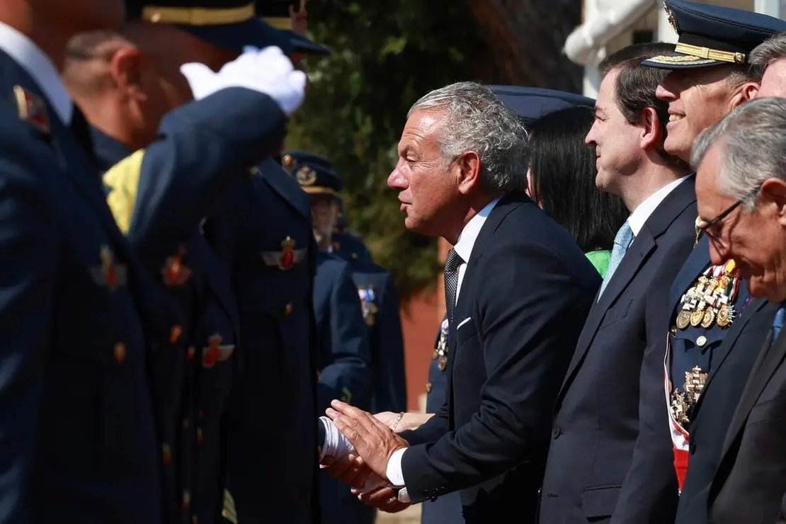 Acto de entrega de los Reales Despachos de Sargento a la XXXIV promoci&oacute;n de la Academia B&aacute;sica del Aire y del Espacio, que est&aacute; presidido por el rey Felipe VI. Acuden al acto el presidente de la Junta, Alfonso Fern&aacute;ndez Ma&ntilde;ueco, el de las Cortes de Castilla y Le&oacute;n, Francisco V&aacute;zquez y el delegado del Gobierno, Nicanor Sen, entre otras autoridades