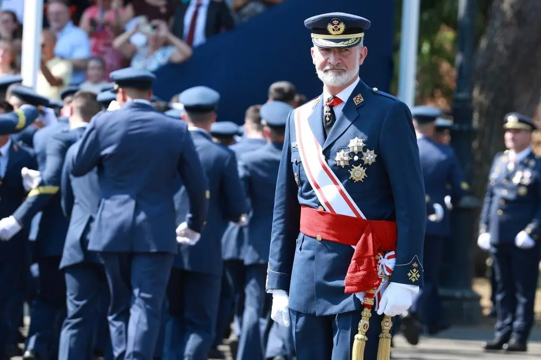 Acto de entrega de los Reales Despachos de Sargento a la XXXIV promoci&oacute;n de la Academia B&aacute;sica del Aire y del Espacio, que est&aacute; presidido por el rey Felipe VI. Acuden al acto el presidente de la Junta, Alfonso Fern&aacute;ndez Ma&ntilde;ueco, el de las Cortes de Castilla y Le&oacute;n, Francisco V&aacute;zquez y el delegado del Gobierno, Nicanor Sen, entre otras autoridades