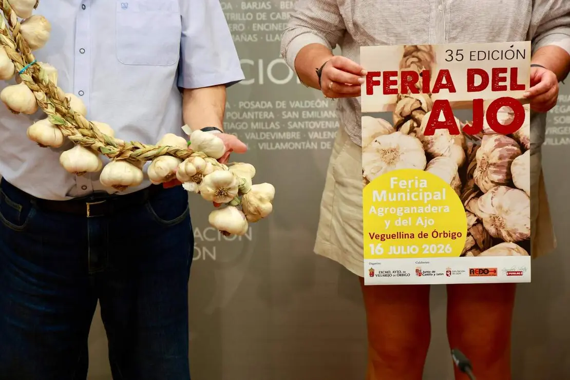 Presentaci&oacute;n de la Feria del Ajo de Veguellina de &Oacute;rbigo. Foto: Campillo.