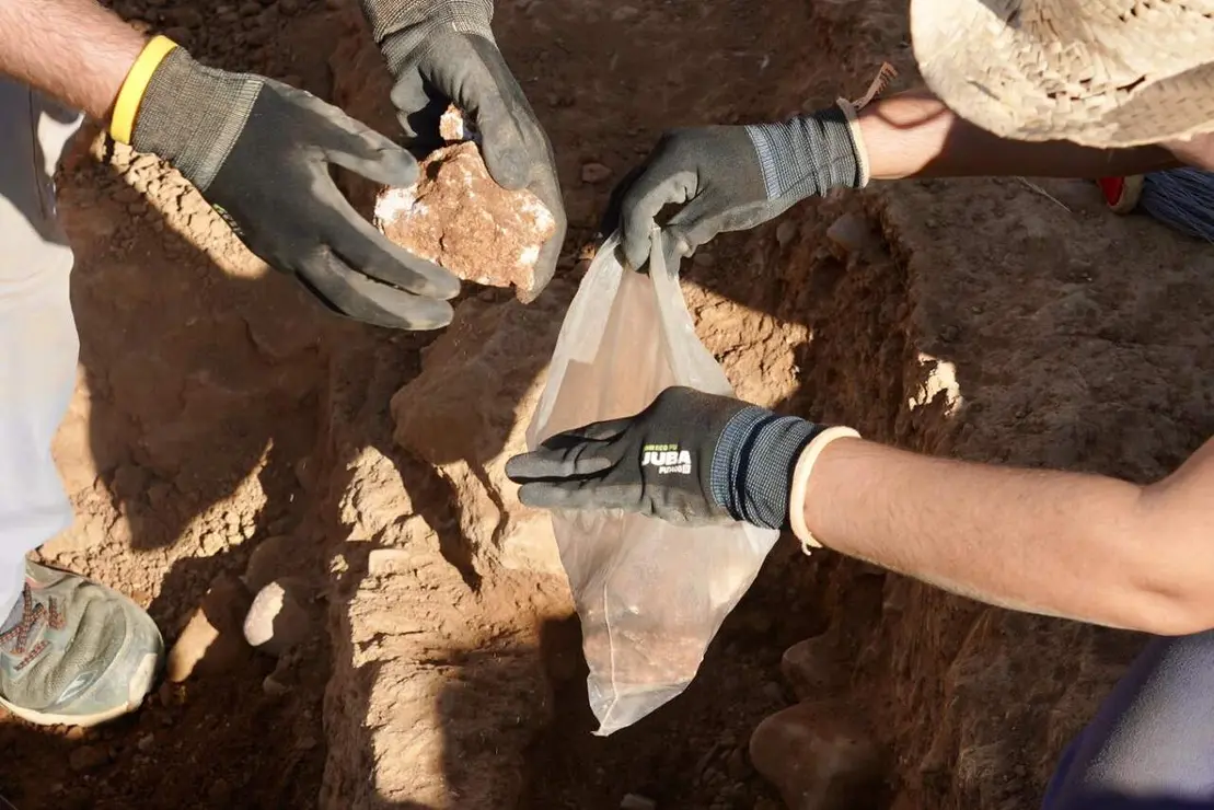 Los profesores de la Universidad de Le&oacute;n Raquel Mart&iacute;nez Pe&ntilde;&iacute;n y Carlos Fern&aacute;ndez Rodr&iacute;guez, directores de la campa&ntilde;a de excavaci&oacute;n arqueol&oacute;gica en el Castro de los Jud&iacute;os de Puente Castro, y la concejala de Acci&oacute;n y Promoci&oacute;n Cultural del Ayuntamiento de Le&oacute;n, Elena Aguado, dan a conocer los trabajos de campo que se han iniciado este verano en este yacimiento. Fotos: Campillo.