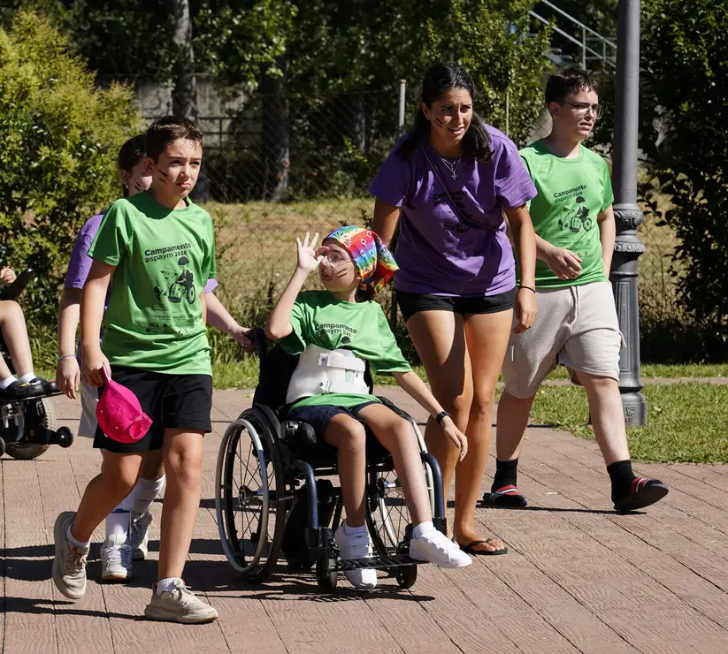 Inauguraci&oacute;n del XXIX Campamento Inclusivo de El Bosque de los Sue&ntilde;os de Cubillos del Sil (Le&oacute;n), organizado por Aspaym Castilla y Le&oacute;n