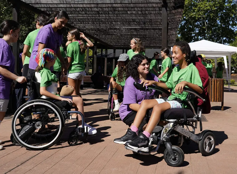 Inauguraci&oacute;n del XXIX Campamento Inclusivo de El Bosque de los Sue&ntilde;os de Cubillos del Sil (Le&oacute;n), organizado por Aspaym Castilla y Le&oacute;n