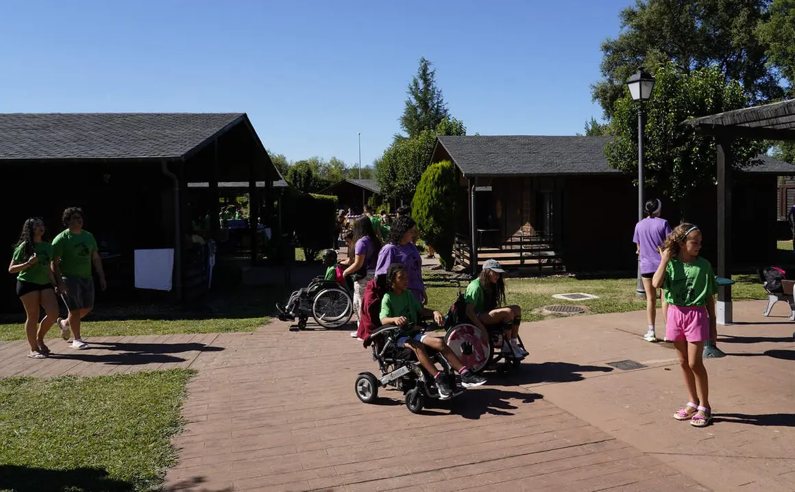 Inauguraci&oacute;n del XXIX Campamento Inclusivo de El Bosque de los Sue&ntilde;os de Cubillos del Sil (Le&oacute;n), organizado por Aspaym Castilla y Le&oacute;n