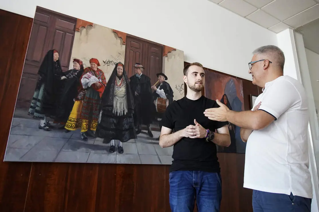 Presentaci&oacute;n de la exposici&oacute;n pict&oacute;rica &lsquo;El geranio de las Dolom&iacute;as. Identidad y memoria en El Bierzo&rsquo;, del artista ponferradino Guillermo Otero Cabrera