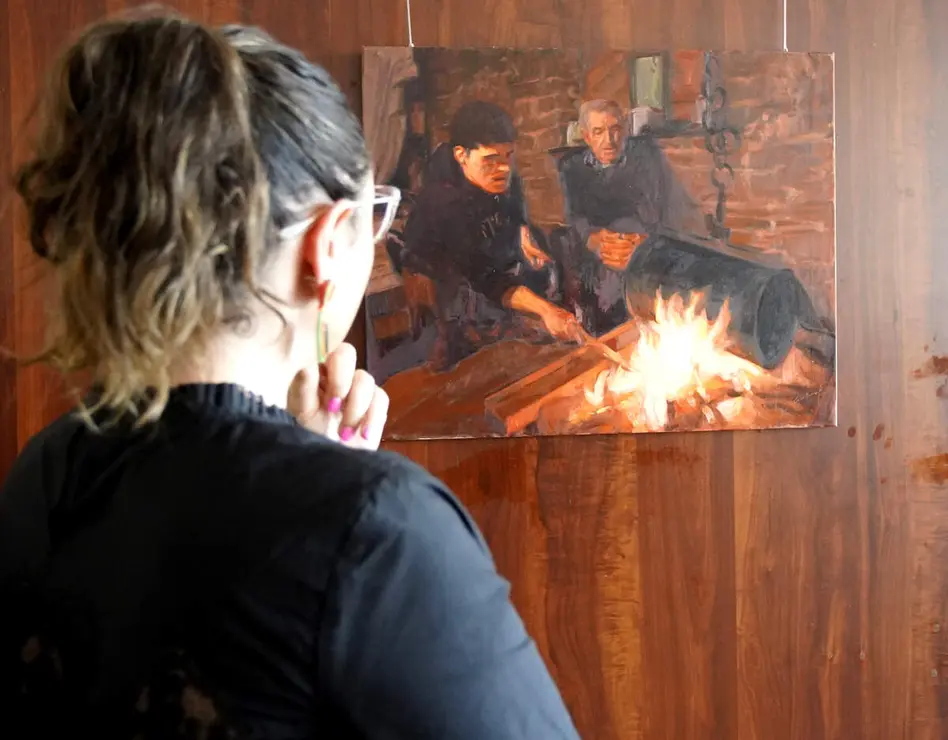 Presentaci&oacute;n de la exposici&oacute;n pict&oacute;rica &lsquo;El geranio de las Dolom&iacute;as. Identidad y memoria en El Bierzo&rsquo;, del artista ponferradino Guillermo Otero Cabrera
