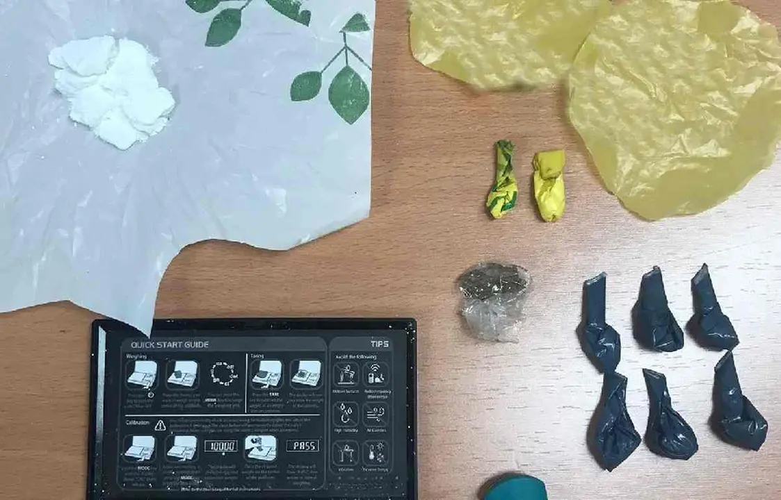 Droga decomisada por la Guardia Civil en la localidad de Fabero.