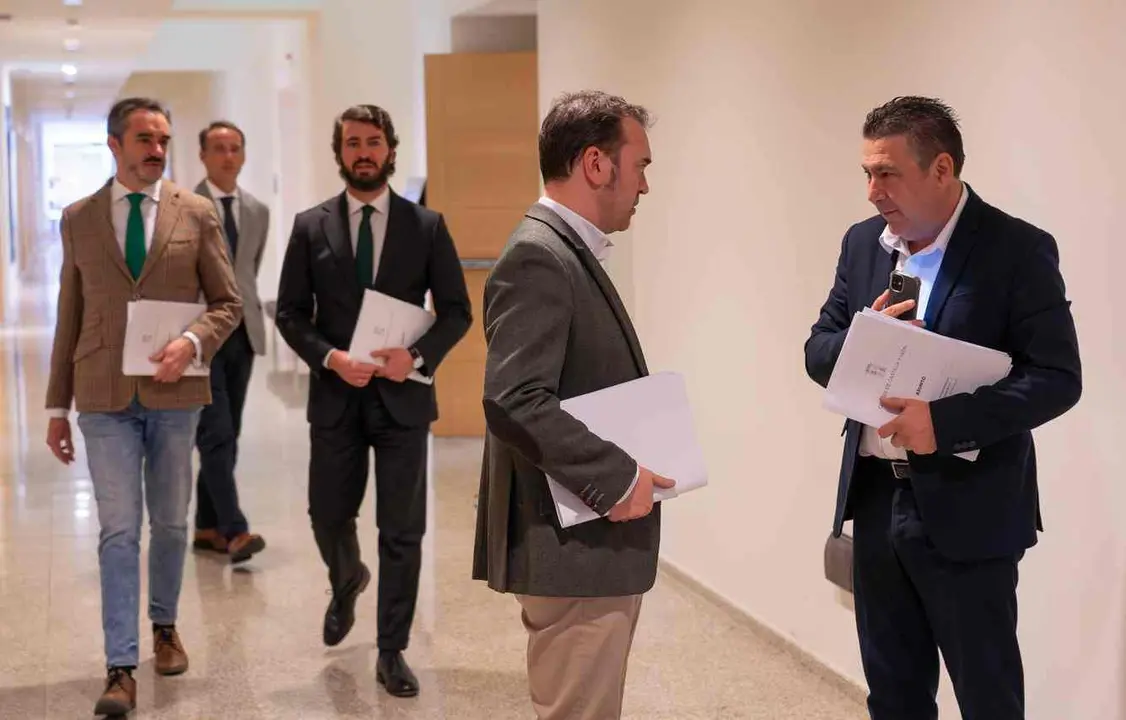Reunión de la Junta de Portavoces de las Cortes de Castilla y León.