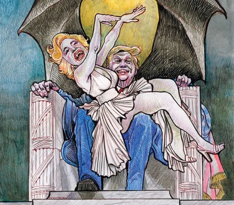 Imagen parcial de la nueva novela 'Trumpsilvania' del escritor leon&eacute;s Luis Artigue.