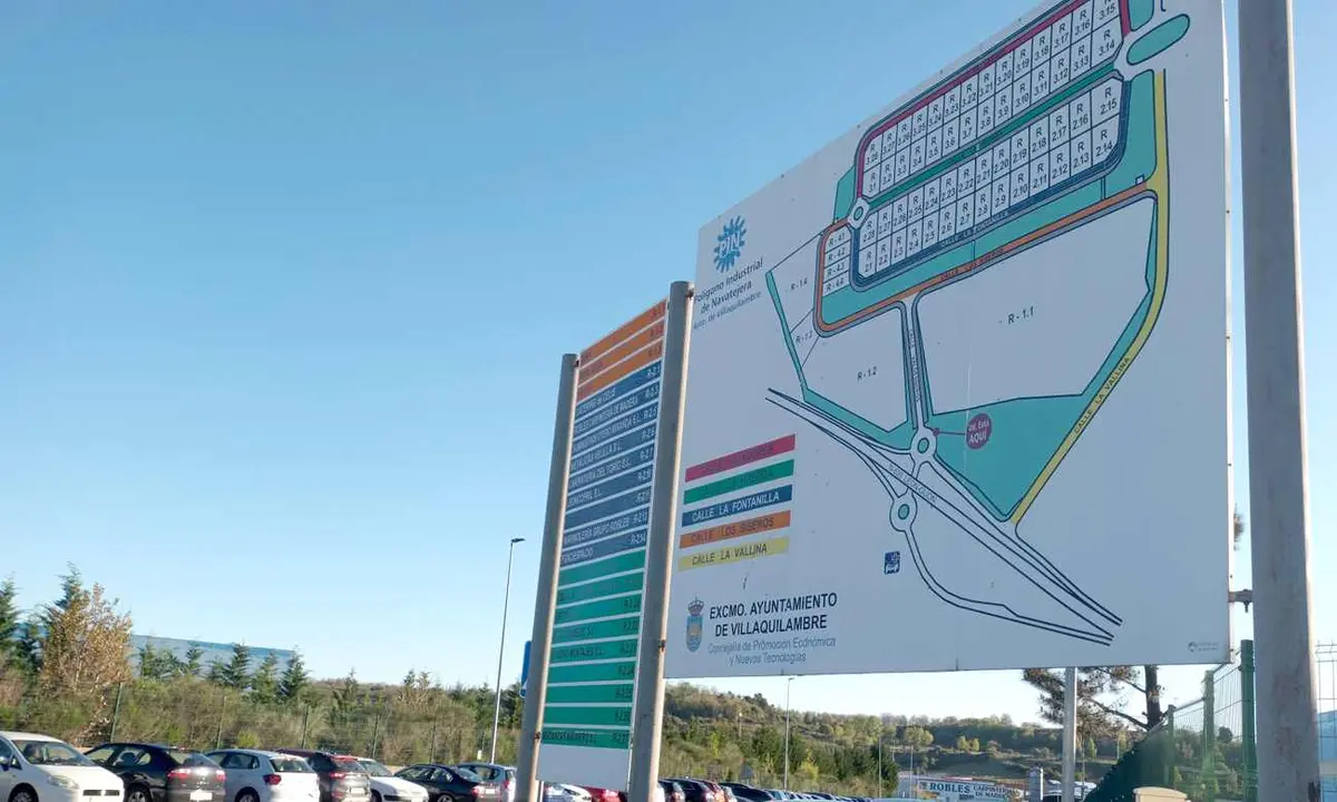 Imagen del área industrial del Polígono de Villaquilambre.