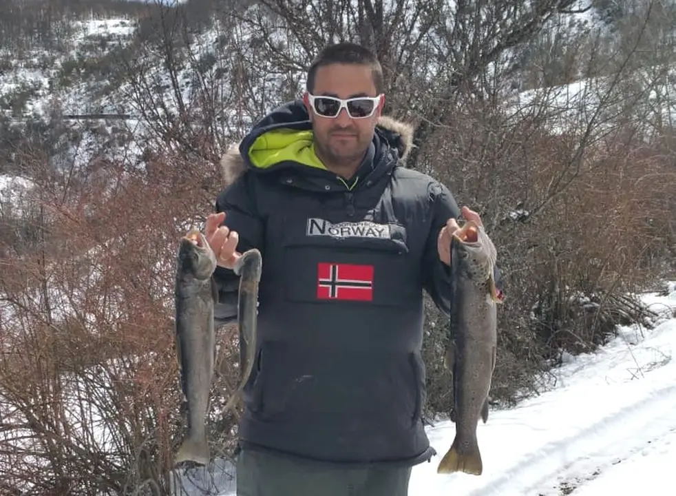 David García, aficionado a la pesca.