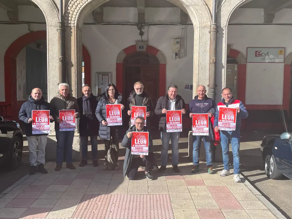 Alcaldes de la montaña oriental leonesa se reúnen y muestran su apoyo a los sindicatos mayoritarios en la manifestación del 16 de febrero por el futuro de la provincia.