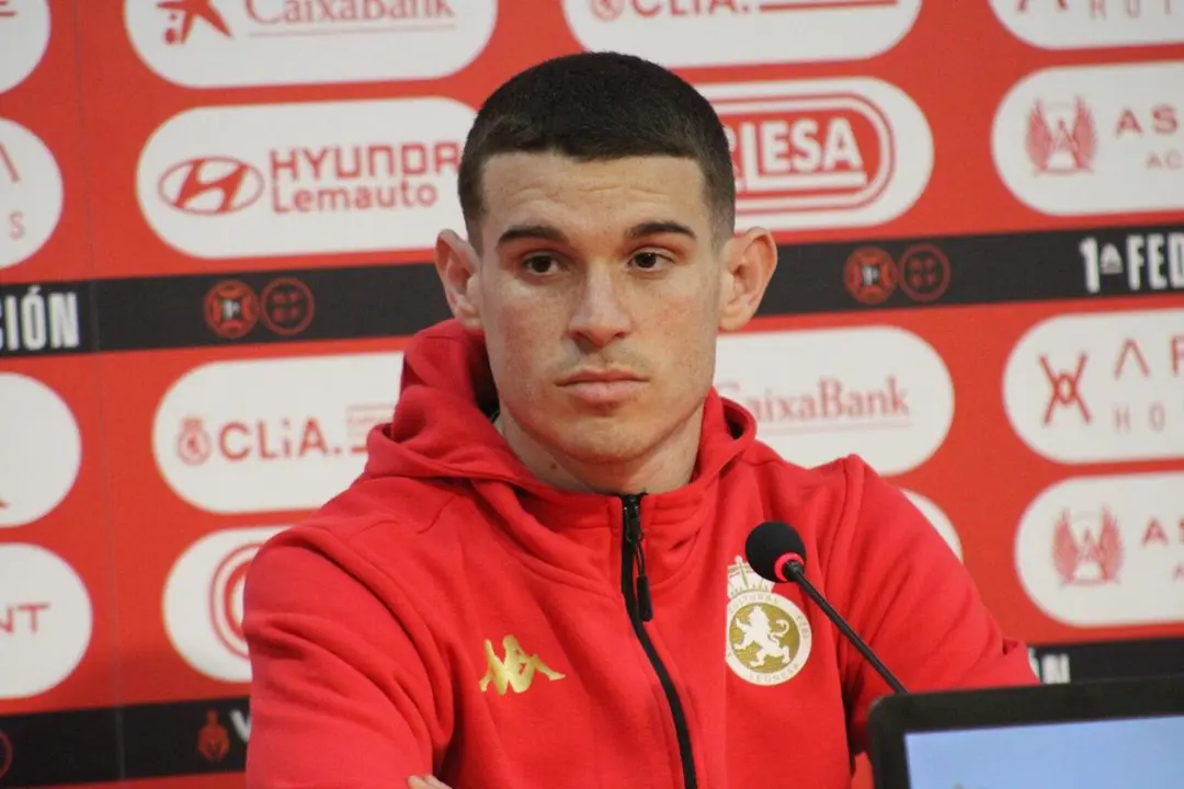 Santi Samanes, jugador de la Cultural y Deportiva Leonesa durante la última temporada.