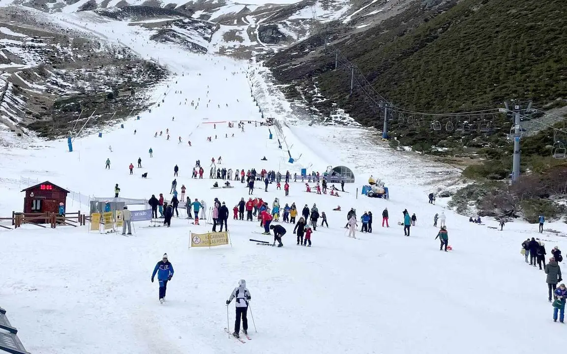 Imagen de la estación invernal de San Isidro, en León.