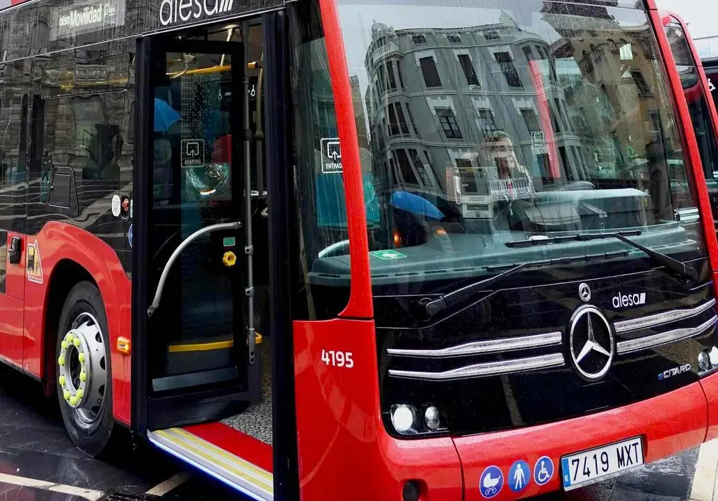 Imagen de los nuevos buses urbanos en León capital.