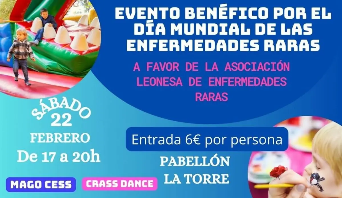 Cartel del evento benéfico por el Día Mundial de las Enfermedades Raras