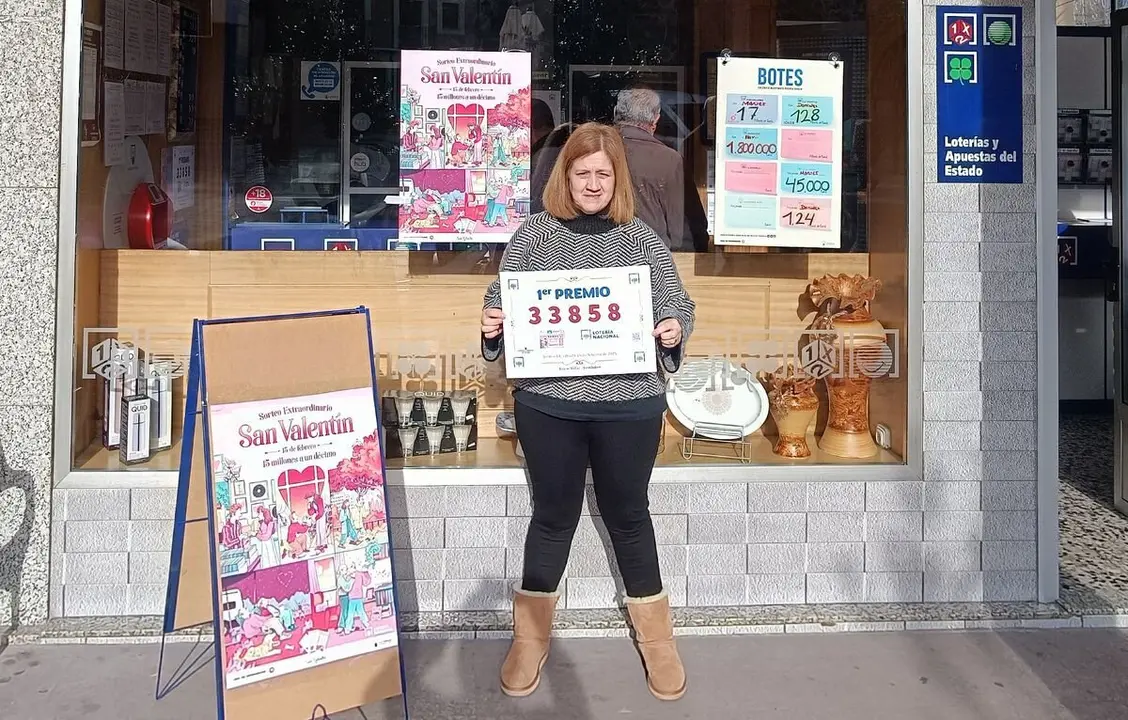 Primer premio de Lotería Nacional en Bembibre.