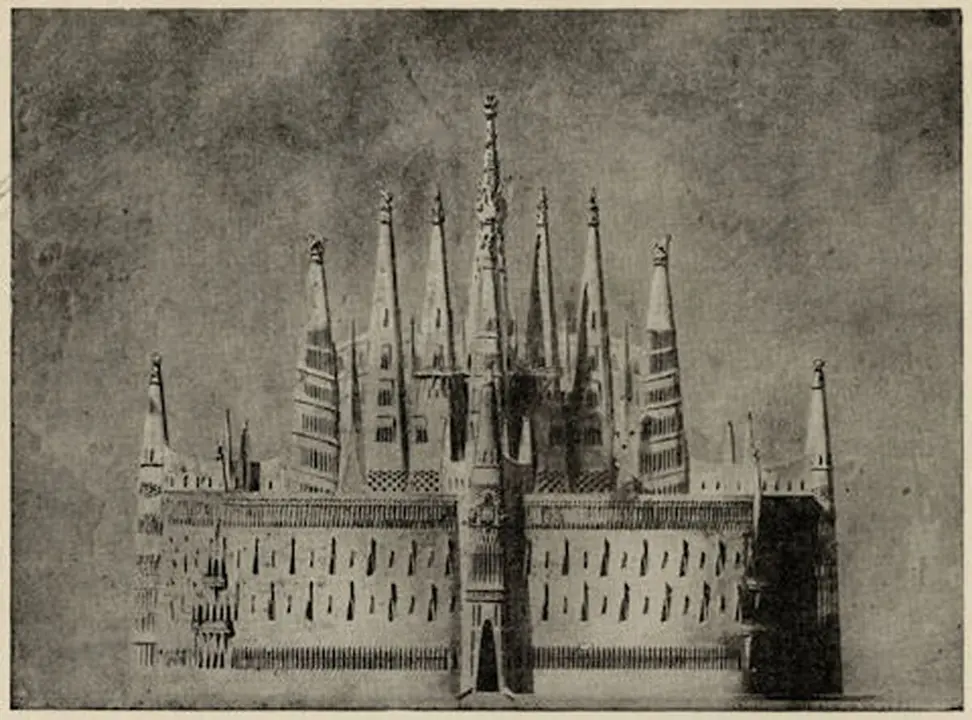 Proyecto de Tánger de Gaudí (1892-93).