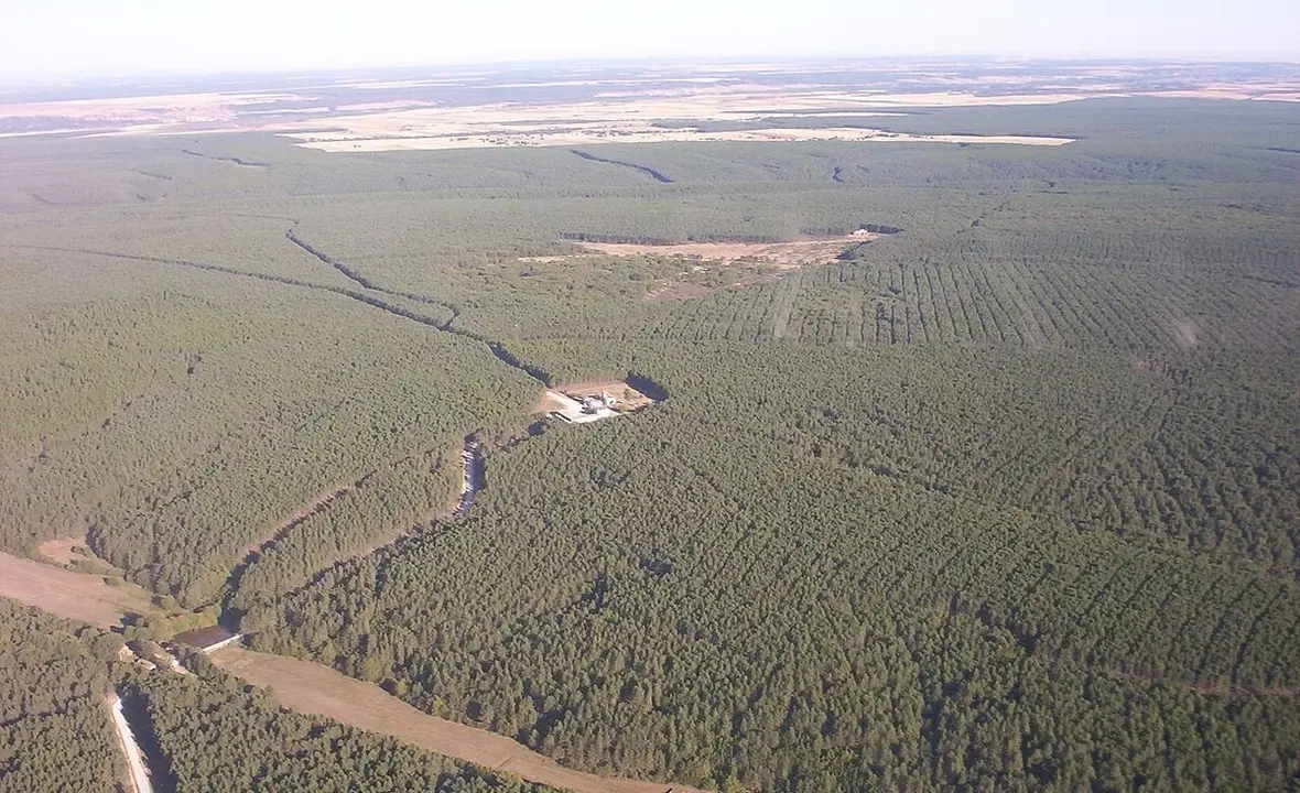 Riocamba desde el aire.