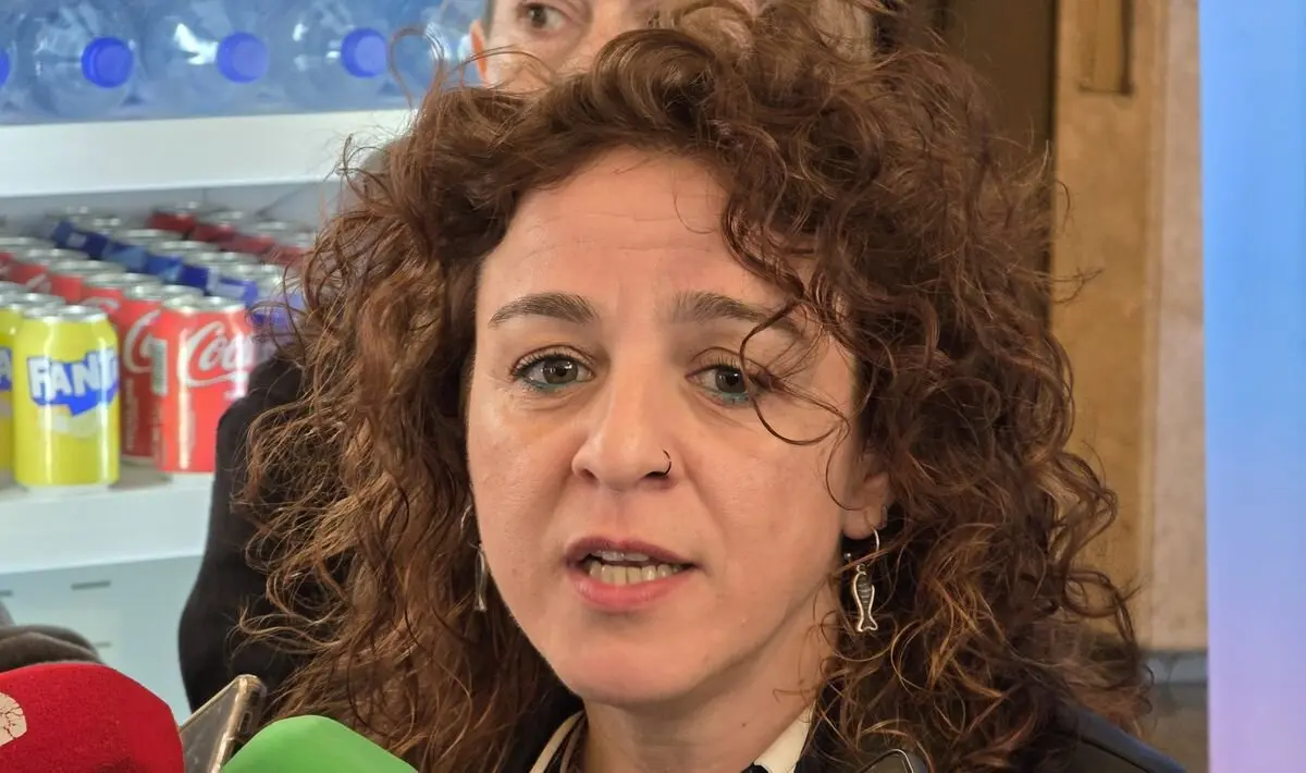 Elena Blasco, secretaria general de CCOO de León, en el congreso del sindicato a nivel autonómico.