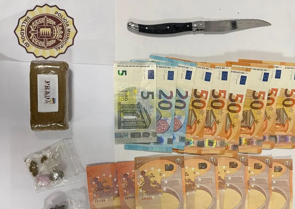 Imagen de lo incautado. Foto: Policía Municipal Valladolid.