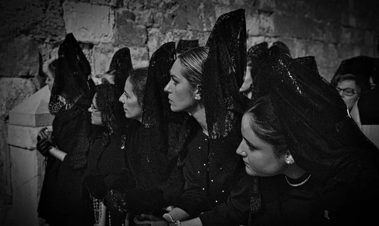 Manolas de la Semana Santa leonesa. Foto: Miguel Seijas.