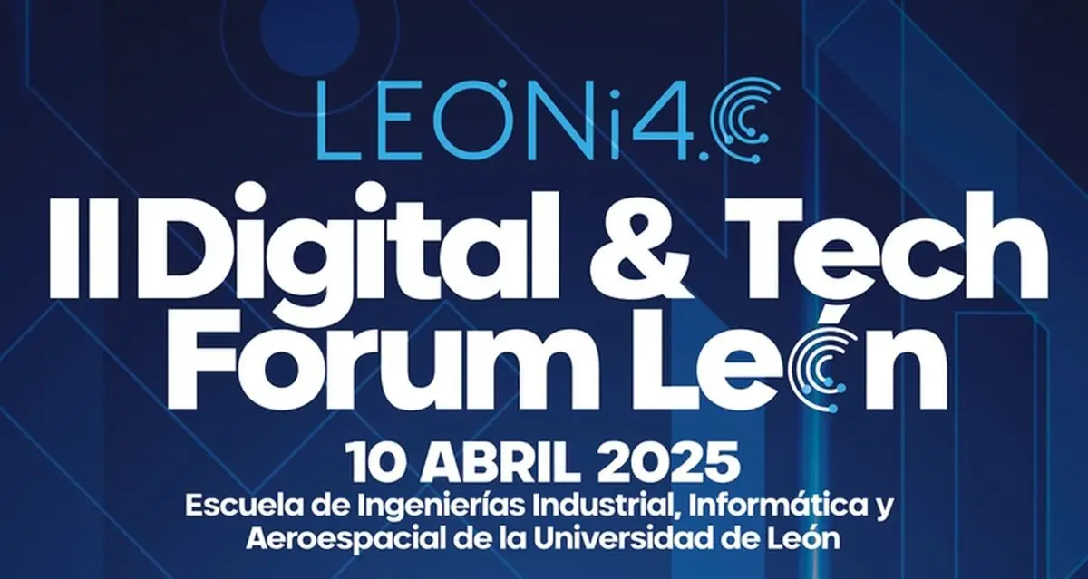 Cartel de la Expo Leóni4 II Digital & Tech Forum.