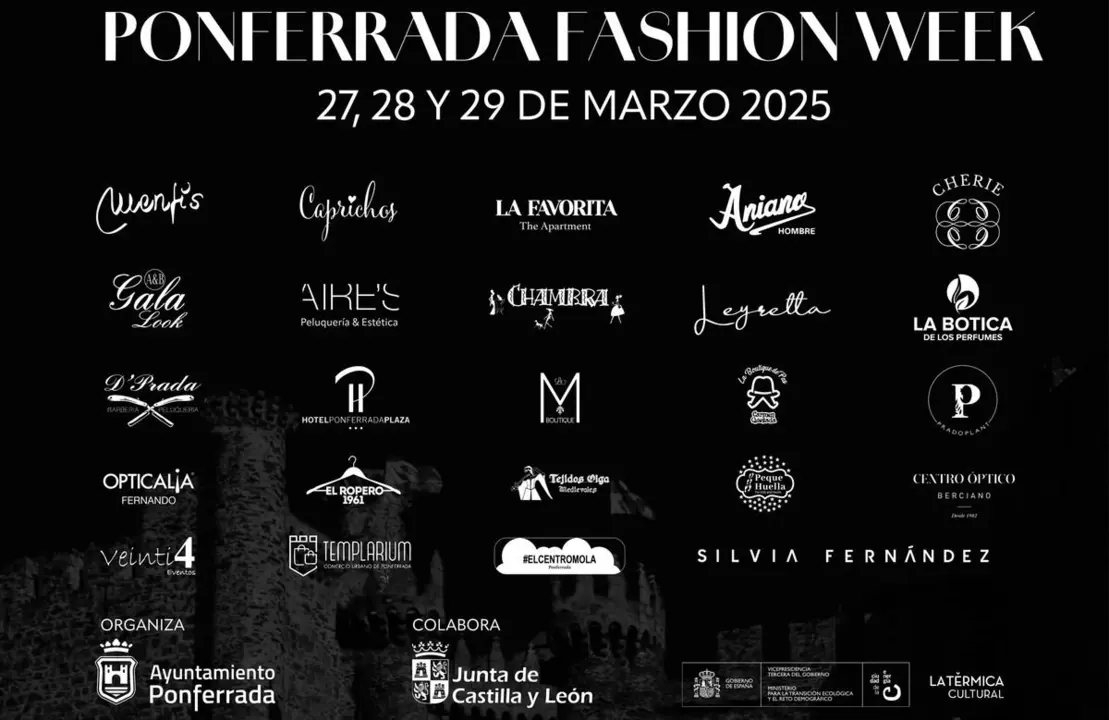Comercios locales que participan en la Semana de la Moda de Ponferrada.