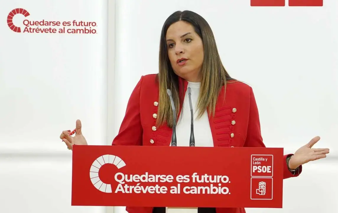 La vicesecretaria general del PSOECyL, Nuria Rubio, realiza balance del Debate sobre el Estado de la Comunidad.