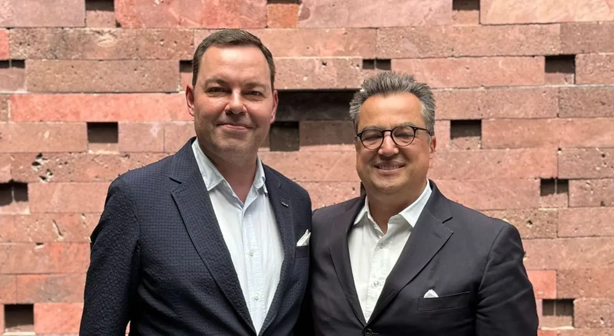 El director general de Fundos, José María Viejo, junto al austriaco Lucas Tinzl, nuevo presidente de Pignus.