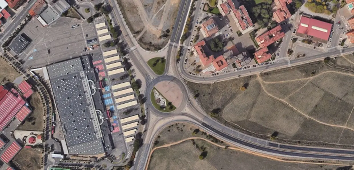 Imagen de la glorieta de la avenida Europa.