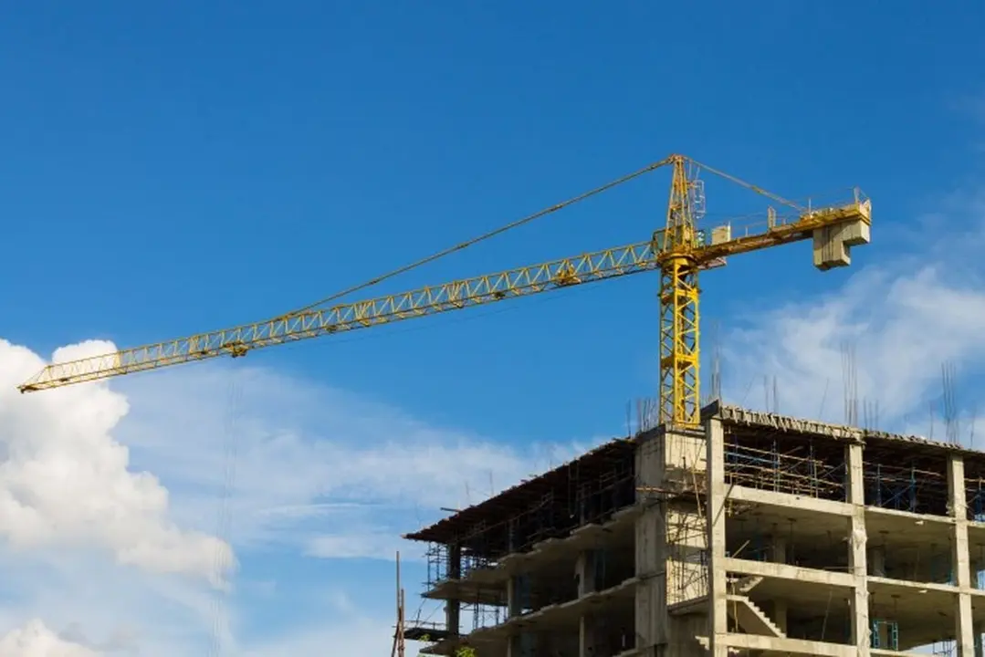 Imagen de archivo de construcción de viviendas.