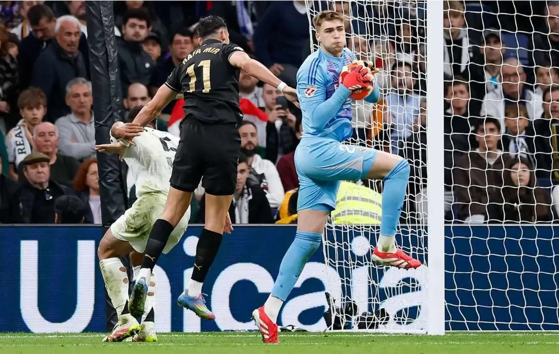 Fran, este sábado, en su debut con el Real Madrid.