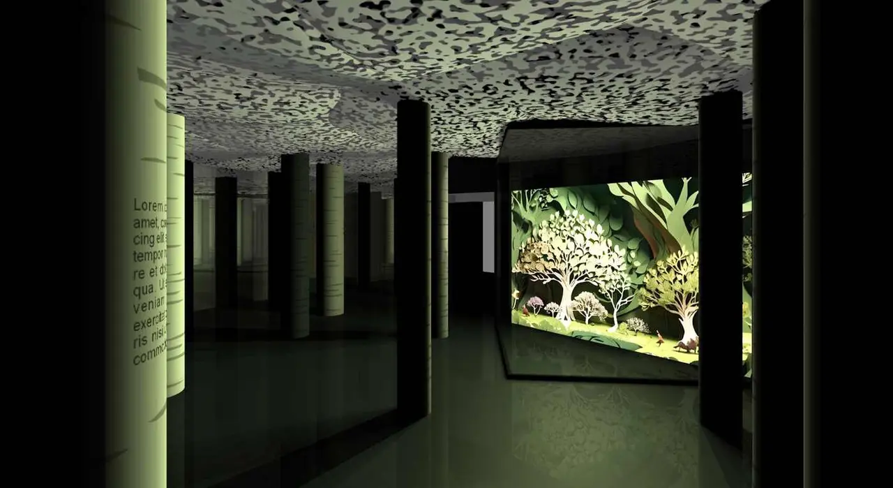 Imagen de las nuevas salas que serán visibles en el entro del Urogallo.