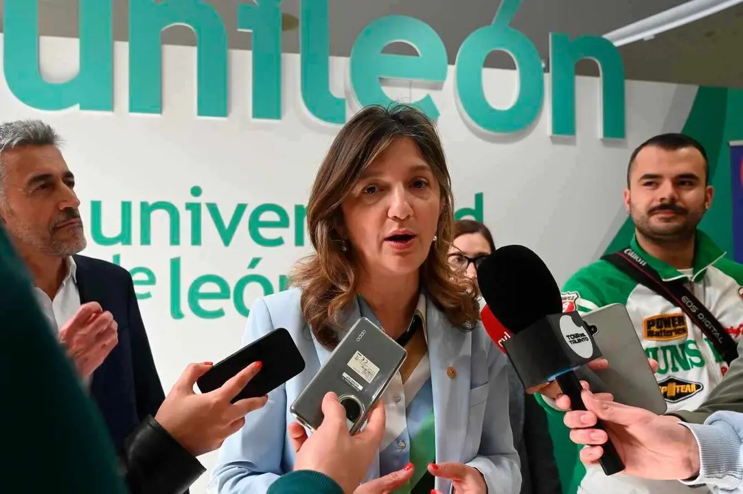 La rectora de la Universidad de León, Nuria González.